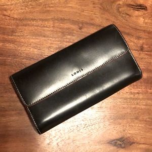 Lodis Los Angeles Leather black wallet